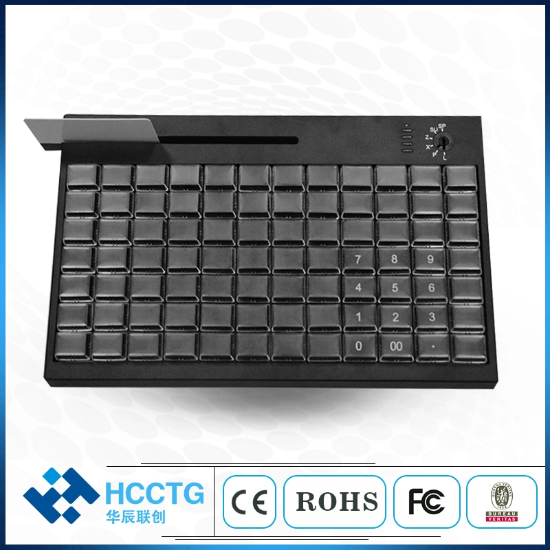 New USB PS/2 Waterproof Bigger Keys 84 Keys POS Programmable Keyboard with Optional Msr Track 1 23 (KB84)