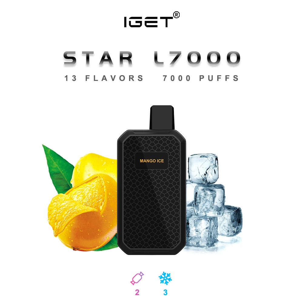 Iget Star 7000 inhalaciones mantener su Vape limpio y protegido con el diseño de la cubierta de polvo