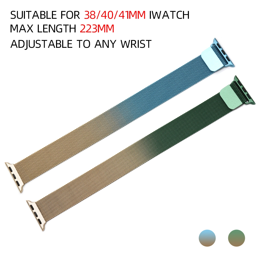 Bewell Manufacturer Wholesale/Supplier Price Unisex Multi Color Metal Band with Magnet Buckle