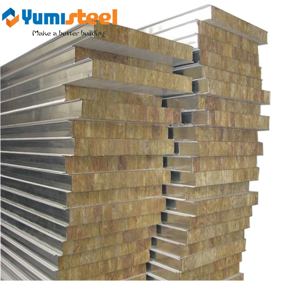 200mm Sound Absorption Rockwool Sandwich Composite Panel for Wall/Roof