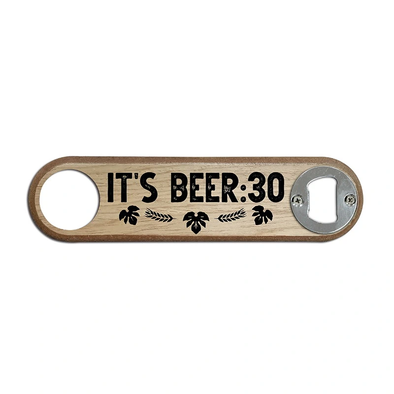 Custom Wood Bar Blade Beer Bottle Opener