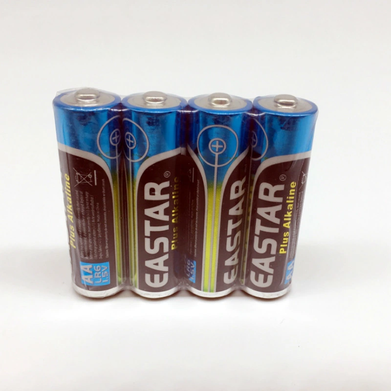 Dry Batteries AA Size Alkaline Battery Type Lr6 1.5V Blister Card Packing