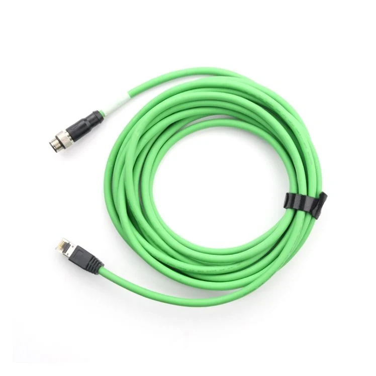 High quality/High cost performance  Customizable Cable Assembly RJ45 8p8c Coded Male to M12 4p Male Circular Electric Accessories