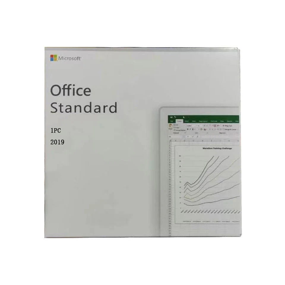Microsoft Office 2019 Standard 64 بت من صناديق أقراص DVD Office 2019 مفتاح المنتج