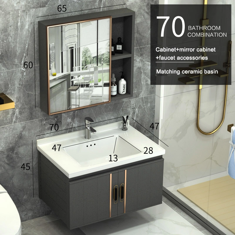 Modern Cabinet Countertop Rectangular Wash Hand Bathroom Sink Sanitaryware Basin