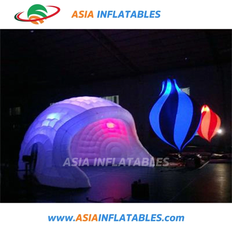 Decoração de iluminação insuflável tenda, iluminação LED insuflável tenda para o evento ou para terceiros