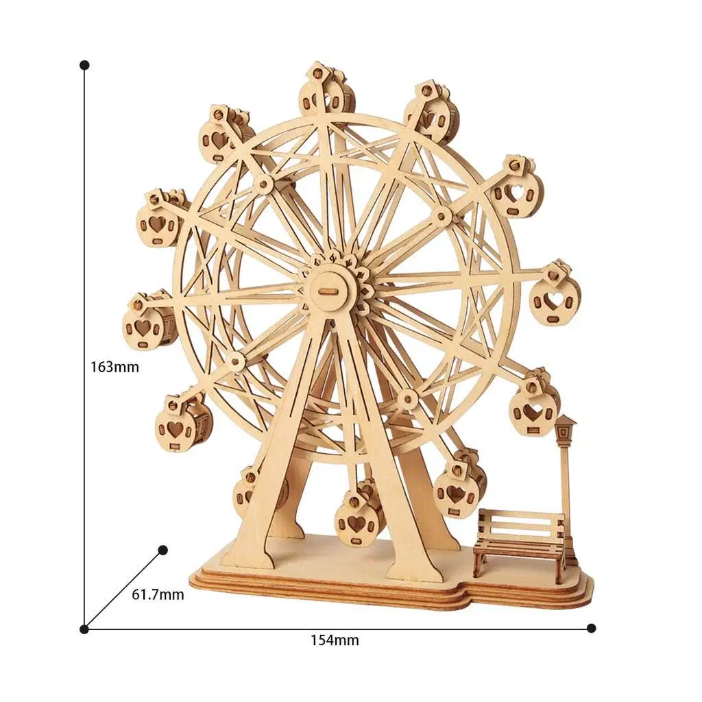 DIY Assembly Model 3D Wooden Puzzle Wood Craft