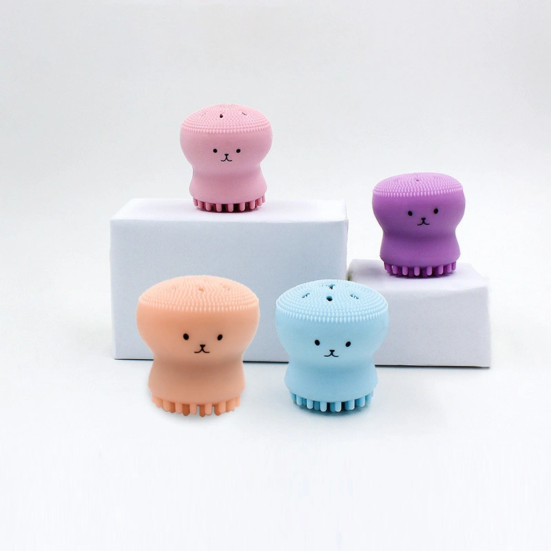 Hot Sale Super Soft Mini Octopus Silicone Facial Cleansing Brush