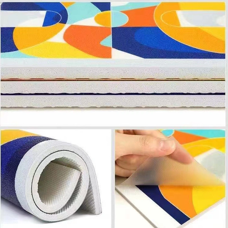 2.0mm Linoleum Soft PVC Synthetic Flooring Sheet for Gym/Sports/Playground