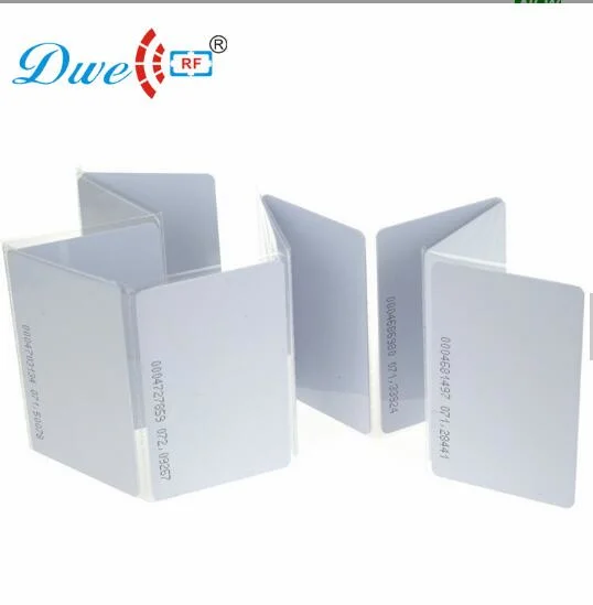 125kHz Printable RFID PVC Blank Card Glossy White Low Cost RFID Card