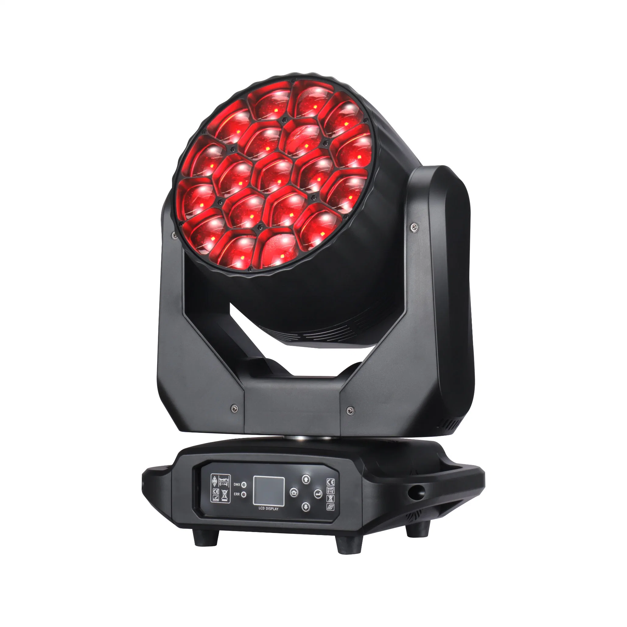 New Lighting Aura 19X40W RGBW 4in1 Zoom Beam K15 Wash Light DMX Controlled LED Moving Head Light