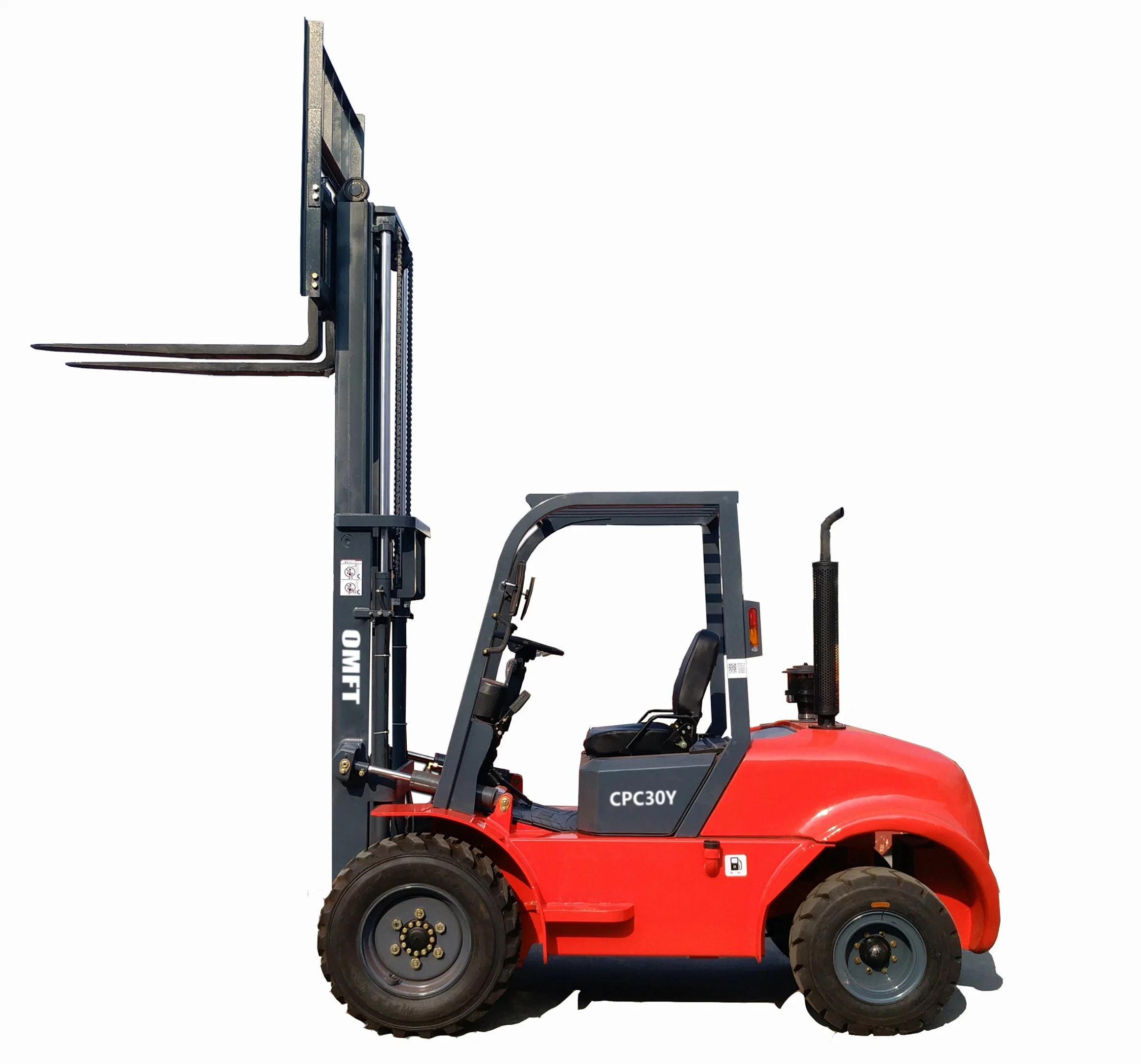 4WD 2.5 Ton Rough Terrain Diesel Forklift Truck 2.5t