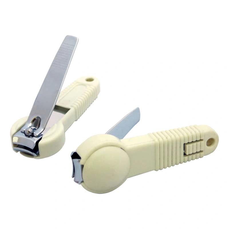 Promotional Product Big Head with Plastic Catcher Middle Fingernail Clipper (608S-7)