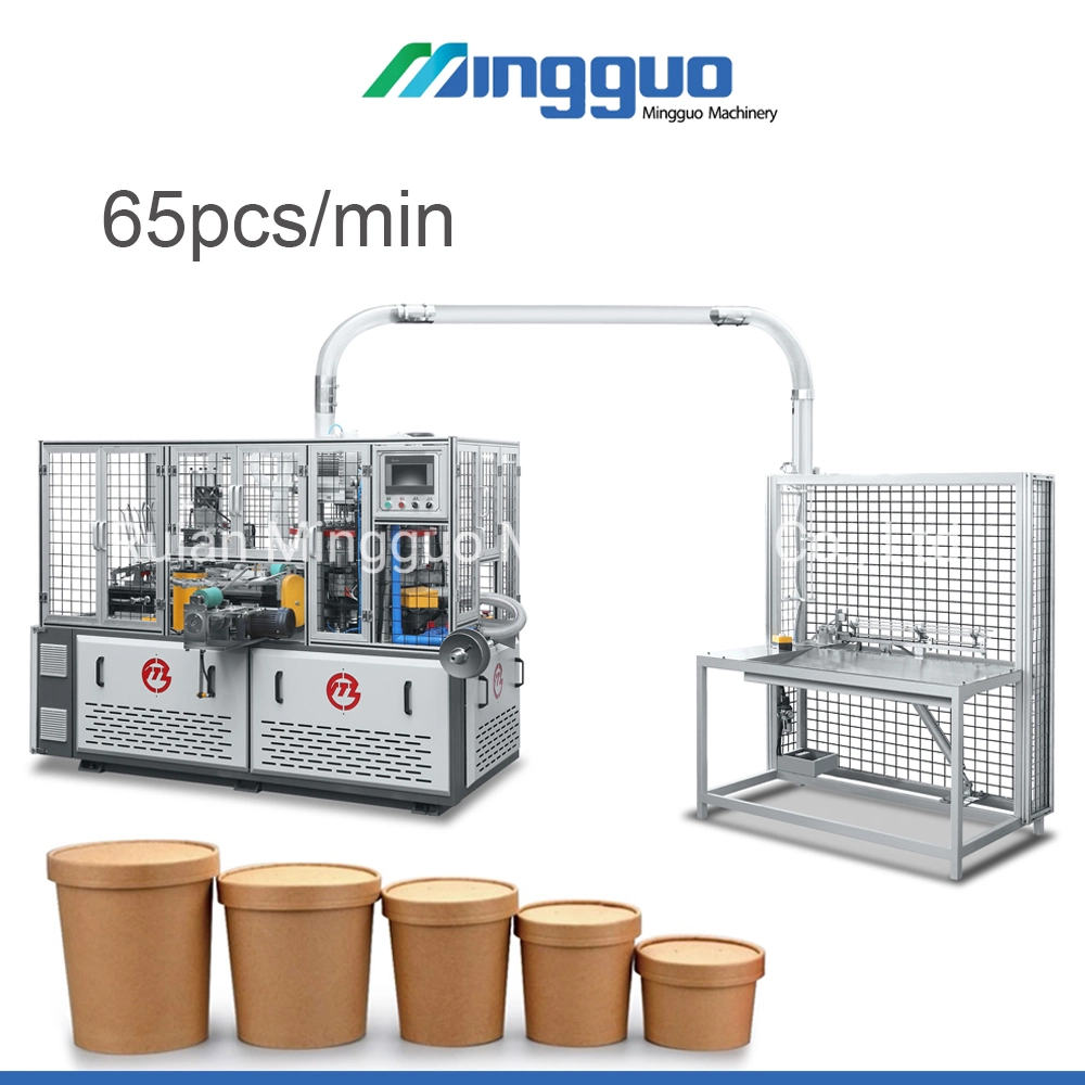 Mg-B600 tigela de papel descartável recipiente alimentar formando tornando preço da máquina para a sopa quente Taça de salada de máquinas de produção