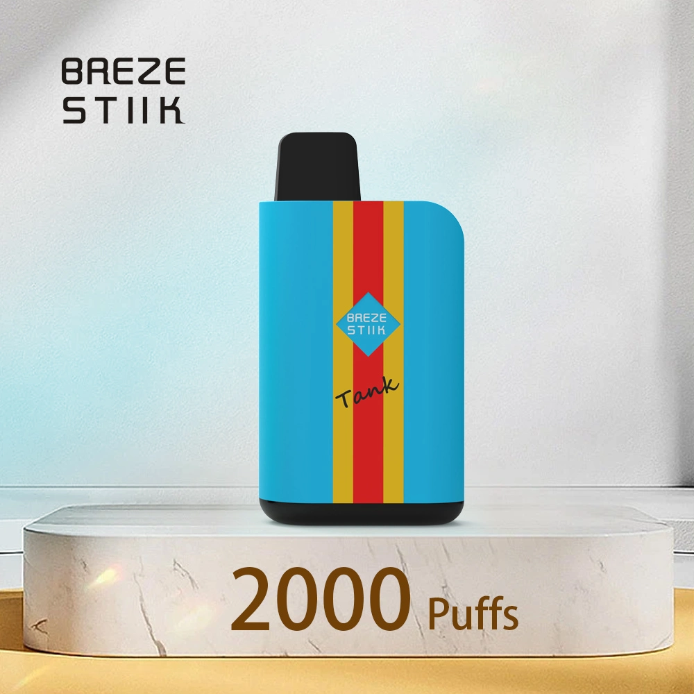 مقصف مجموعة أدوات القردة القرنفلية الأصلية E Cigarette Breze Stiik 2000 أطواق قلم مبخرة قابل لإعادة الشحن