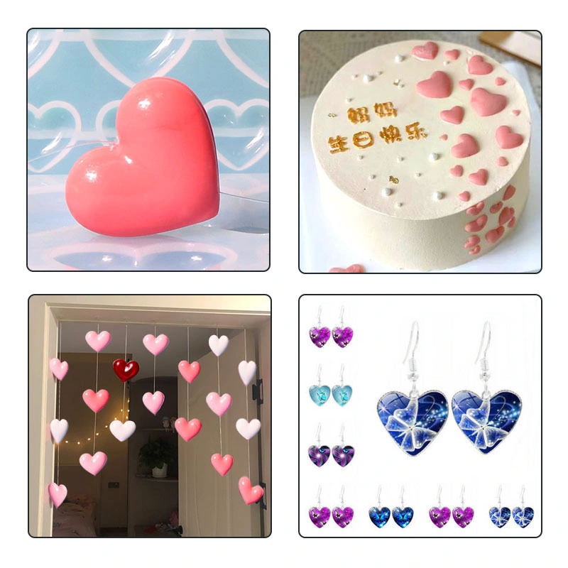 Heart Shape Silicone Resin Mould