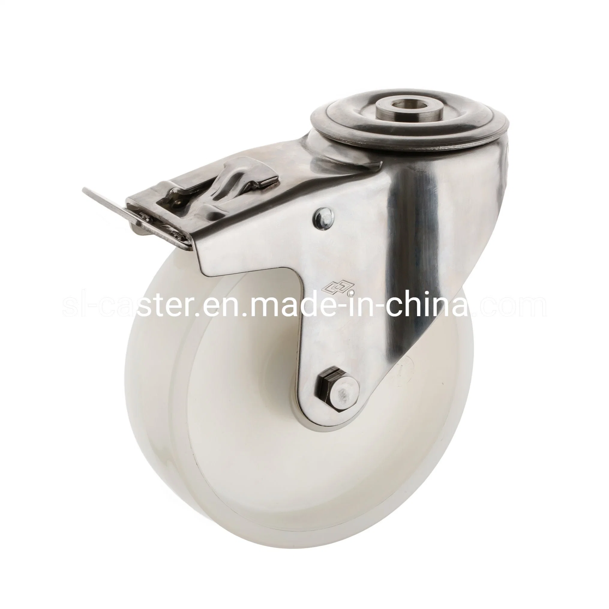 160mm Bole Hole Nylon Wheel Waterproof Stainless Steel Caster