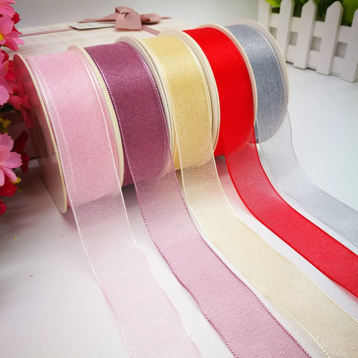 Sparkle Nylon Organza Ribbon for Flowers/Bows/Accessories/Decoration/Wedding