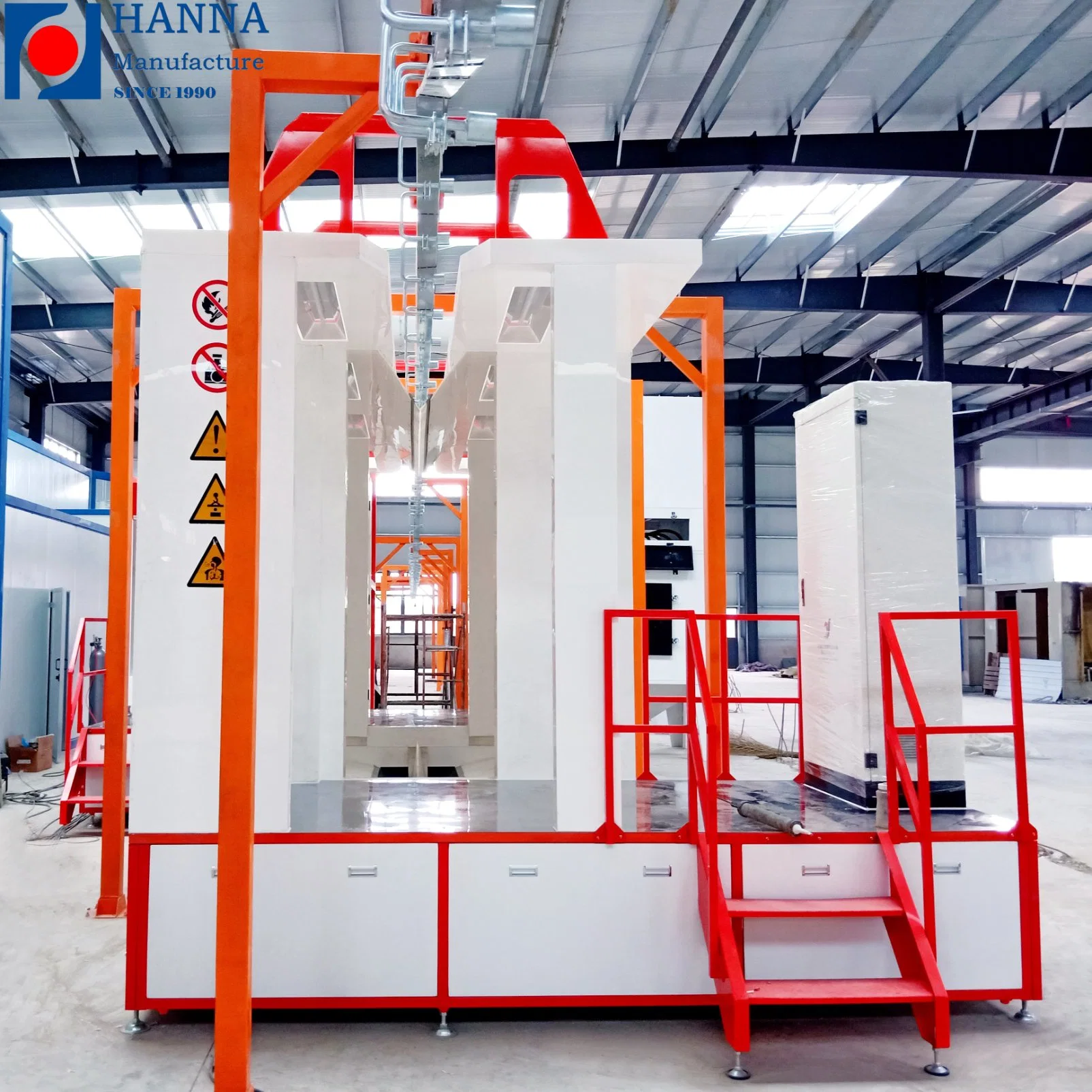 Hot Sale Aluminium Profile PP Plastic Powder Coating Booth System Fast Color Change System