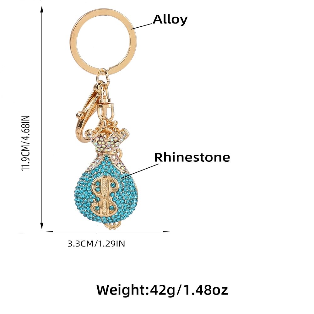 Rhinestone Metal Shine High quality/High cost performance Souvenir Gift China Wholesale/Supplier Accessories Zinc Alloy Metal Crafts Keychain for Sale