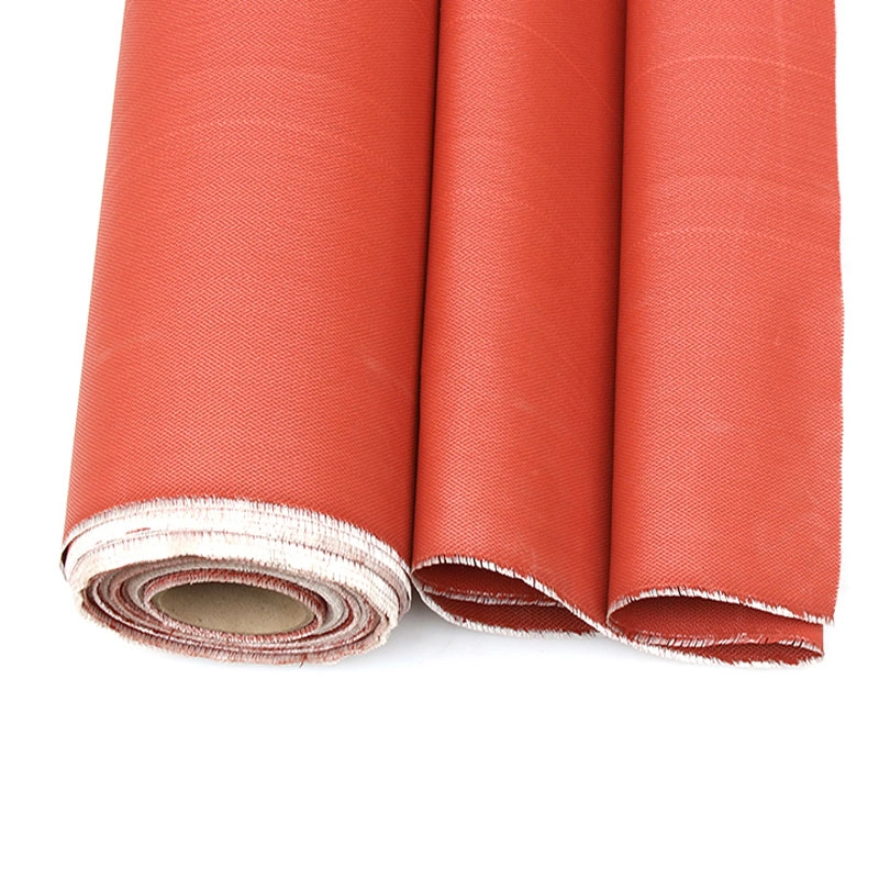 Red Color Silicone Rubber Coated Fabric