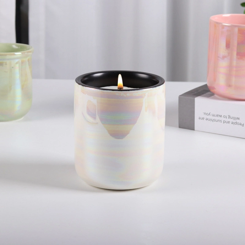 Customized Pearl Candles Eco-Friendly Scented Concrete Jar Candle Holder