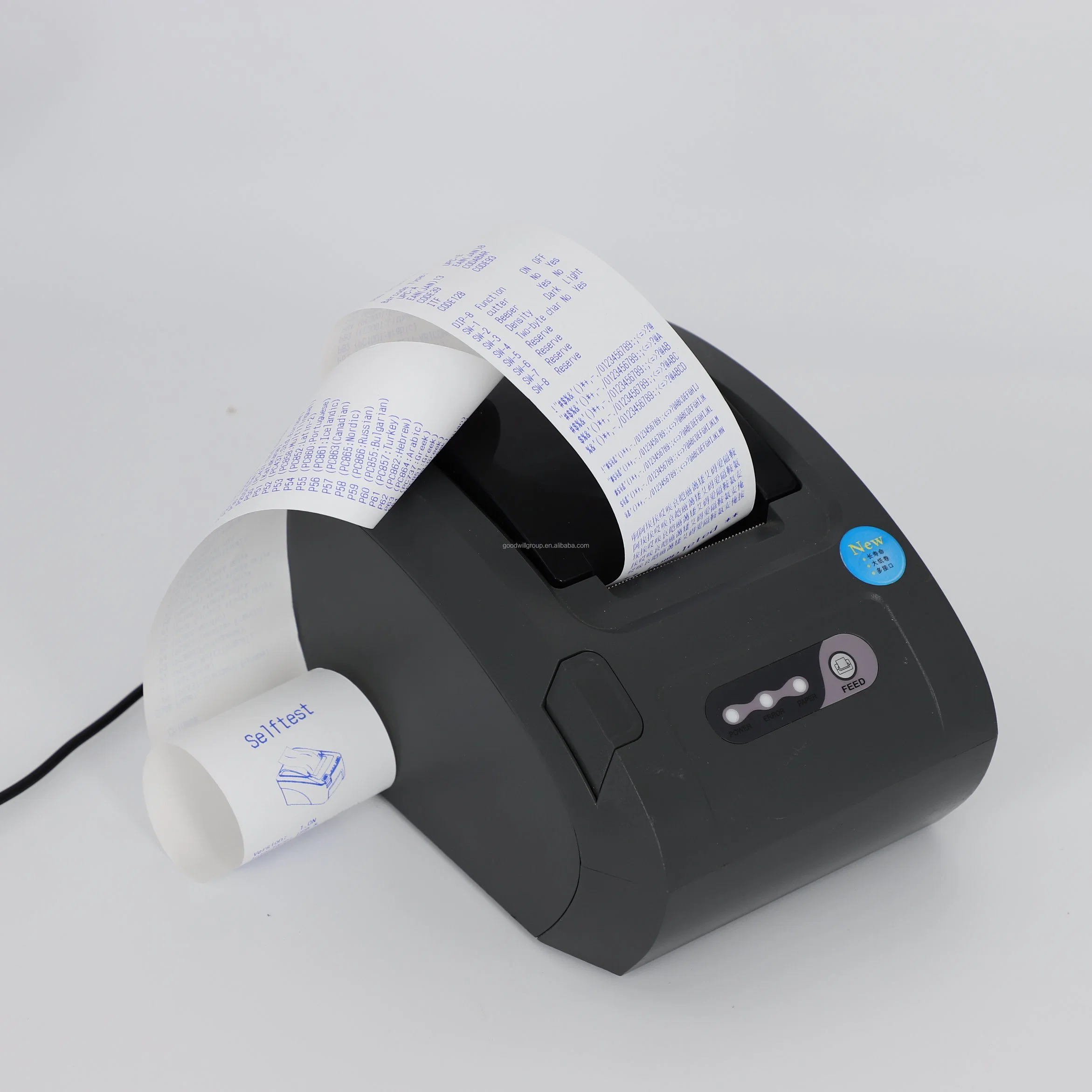 Hot Sales Factory Price BPA Free Black Blue Image 45/48/55/58/60/65/70/80 GSM Custpme Thermal Paper Roll