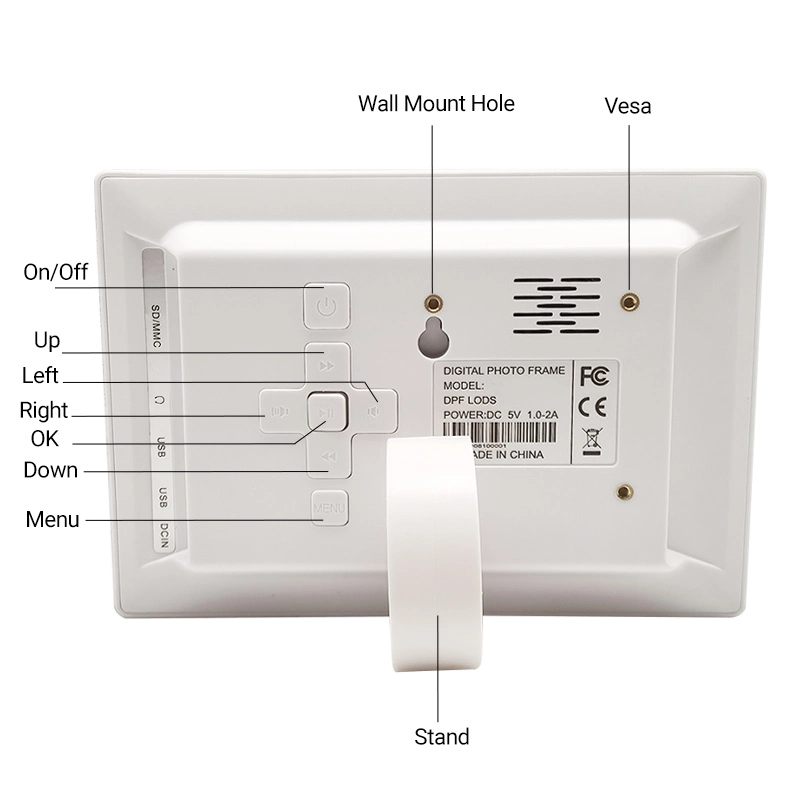 7 8 10 بوصة Smart Desk Wall Digital Photo Frame شاشة LCD LED طب إلكتروني لكبار السن ساعة إنذار بالخرف مع Perpetual التقويم/معلومات الطقس/الإشارة الصوتية