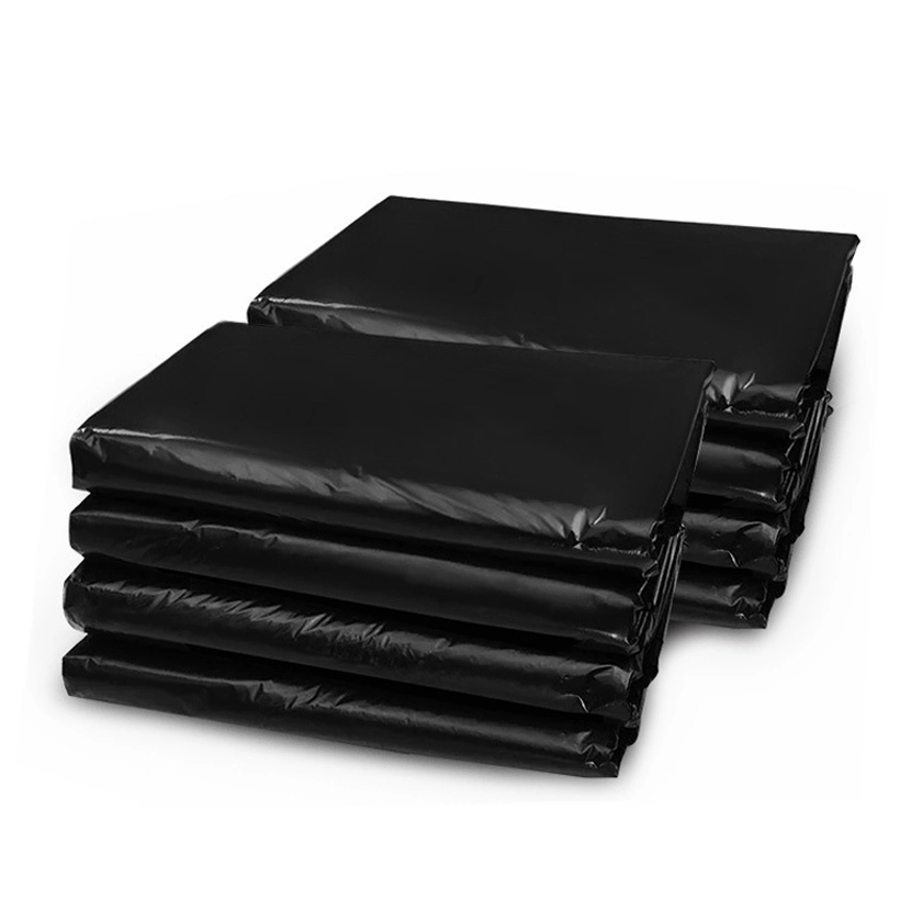 Wholesale/Supplier Thickened Disposable Black Plastic Trash Bag Property Cleaning PE Flat Bags