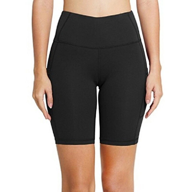 Yoga Shorts with Side Pocket High Waist Seamless Short Stretch Shorts Fitness Workout Running Jogging Sports Wear Wbb16336