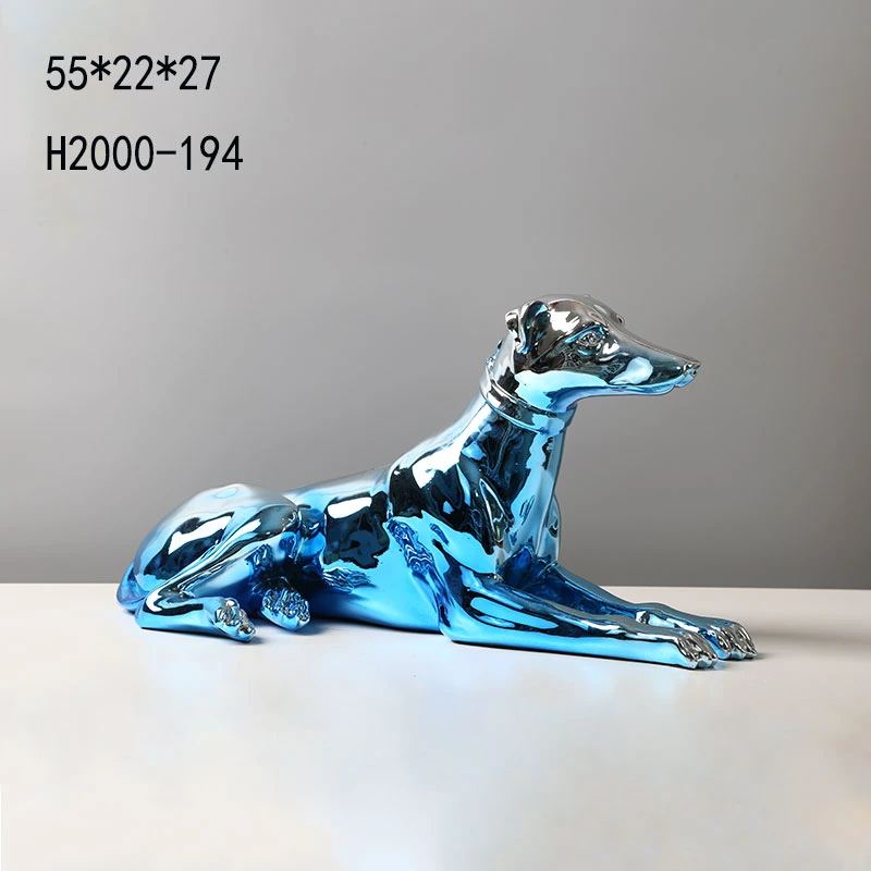 Dog Figurines Sculpture Craft for Living Room Resin Crafts Manufacturer