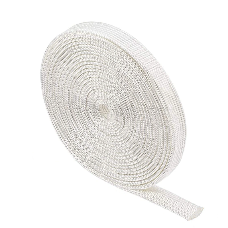 High Temperature Glass Fiber Insulation Material Fiberglass Sleeving for Cable Protection