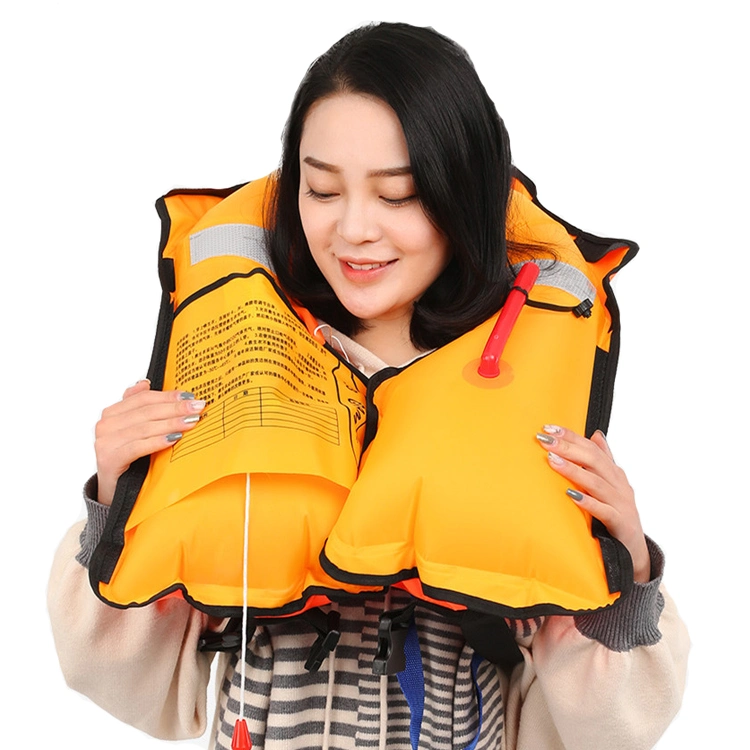 Single Chamber Inflatable Life Jacket Cheap Life Jackets Automatic/Manual Type for Sale