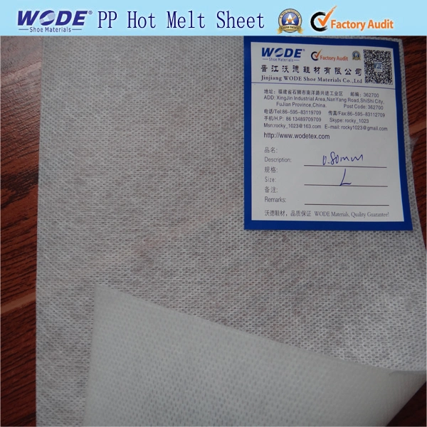 Non Woven Ping Pong Hot Melt Sheet for Toe Puff