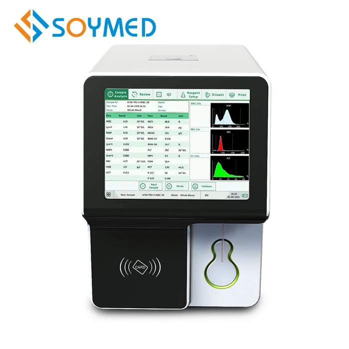 Analyseur d'hématologie automatique original en 3 parties, vente à chaud