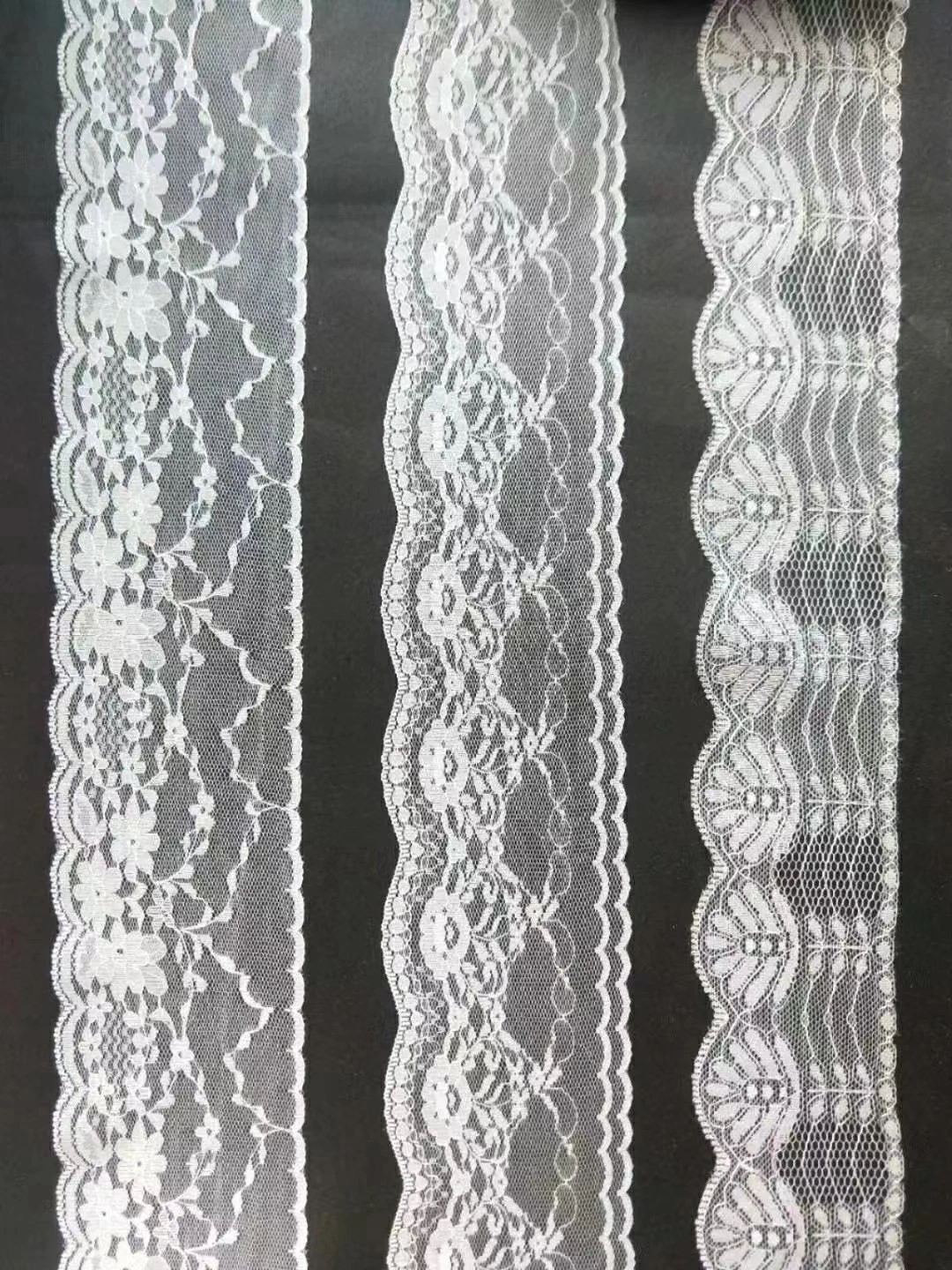 White Color Smaller Lace No Elastic Spandex Nylon Crochet Computers Textile Fabric Embroidery Lace