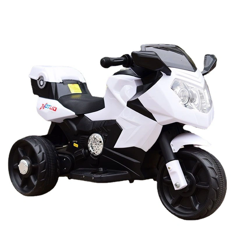 Children's Electric Three-Wheeled Motorcycle Remote Control Toy Car with Lights