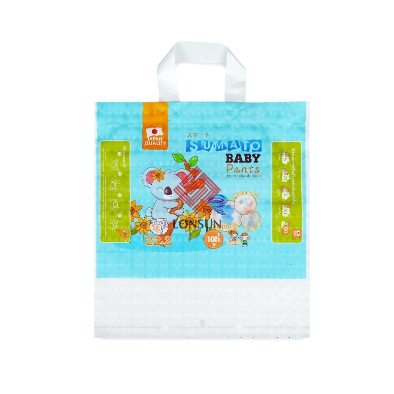 Customized Colorful Printing PP OPP CPP PE Pet Baby Diaper Plastic Bag Sanitary Pads Wet Wipes Package Bags