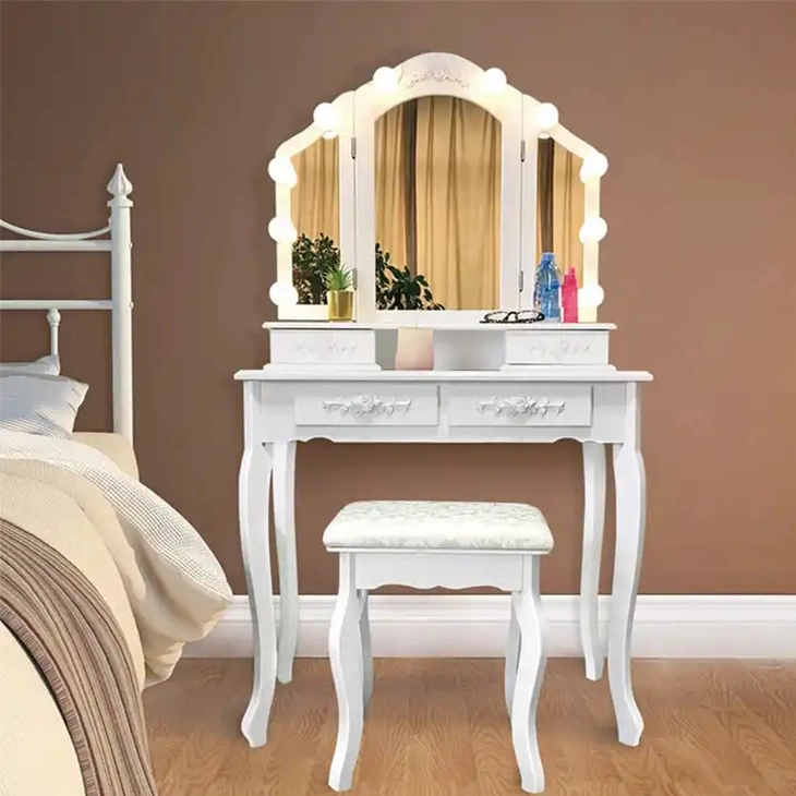 Bed Room Furniture Dressing Table Set with Mirror