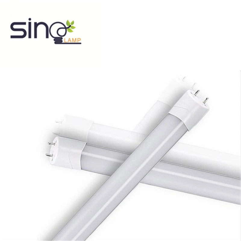 LED Tube Light T8 AC85-265V 9W Glass Tube with Plastic Cap