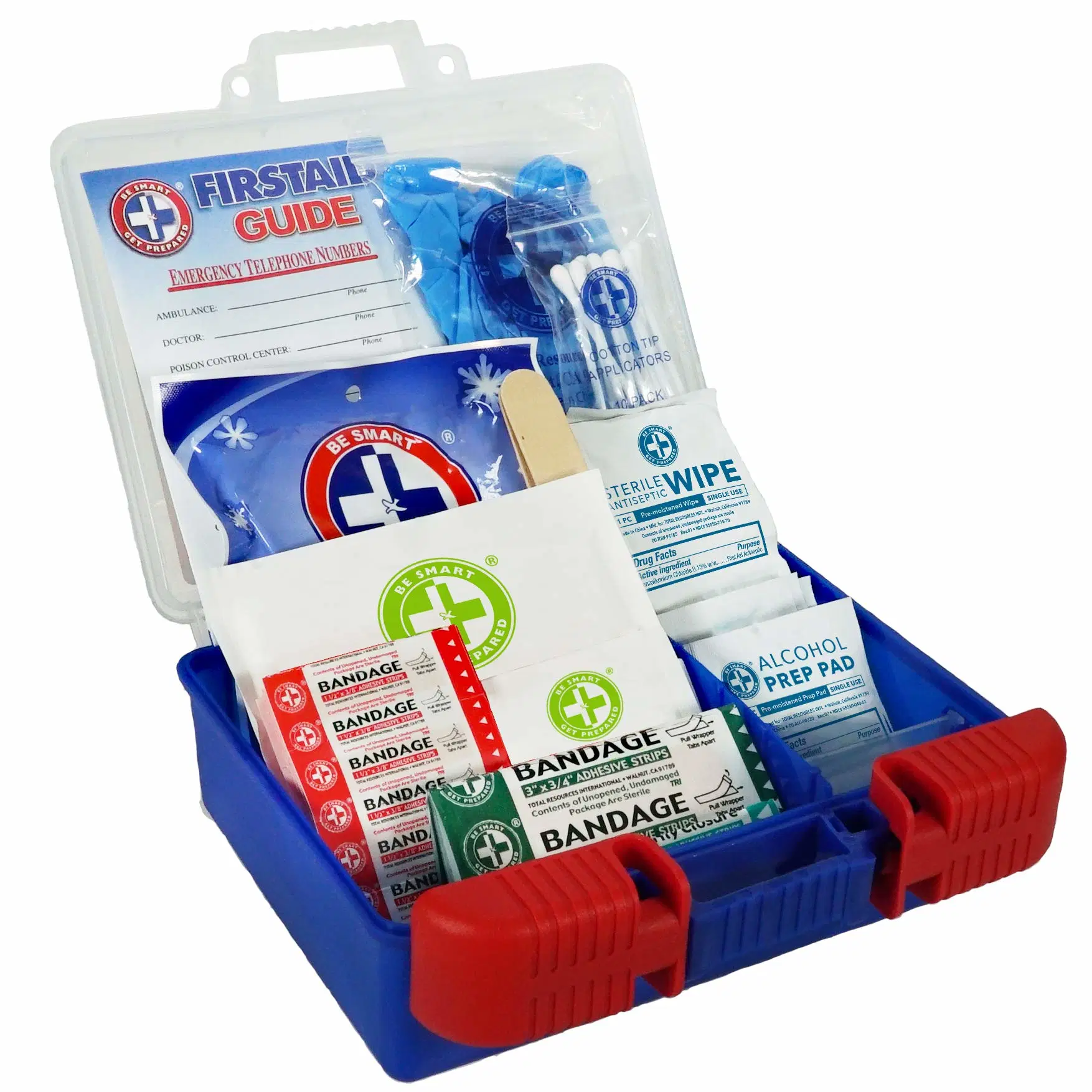 First Aid Kit Clean Treat Protect Minor Cuts Scrape Home Office Car School Business Travel Emergency Survival Hunting Outdoor