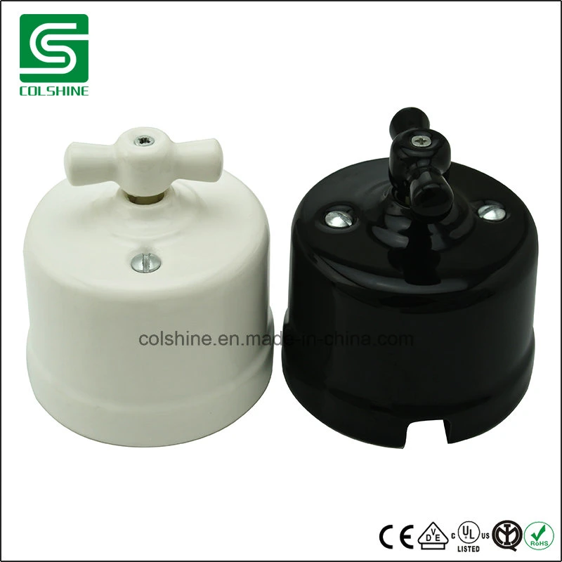 16A 250V One Way Retro Ceramic Switch for Russia