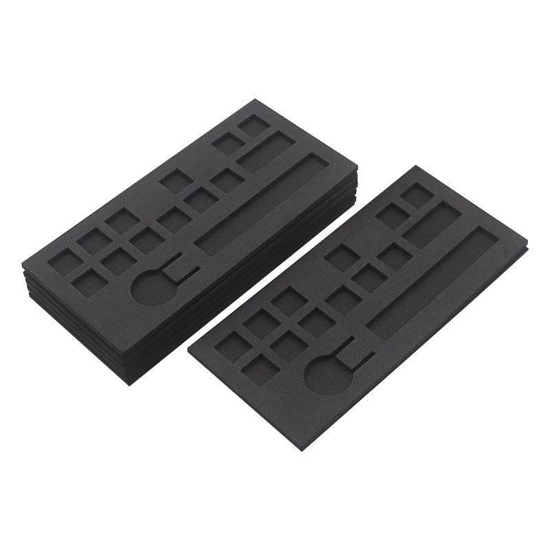 Factory Direct Supply Black Square Shock Resistant Crash Packing Inner Tray Sponge Foam Tray EVA Foam Liner