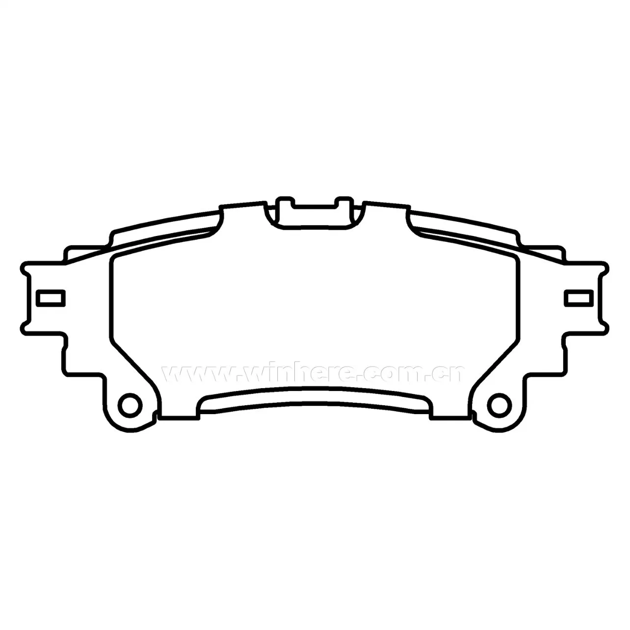 OE Standard Ceramic Brake Pad with ECE R90 LEXUS D1391-8500 Toyota Sienna