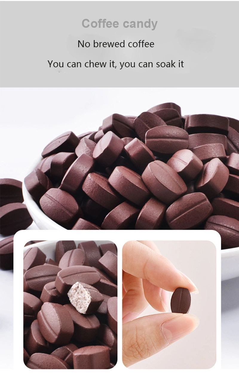 a Variety of Mineral Supplements Coffee Bean Press Candy Tablet