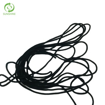 Round Type Elastic Earloop 3-5mm for Nonwoven Face Mask