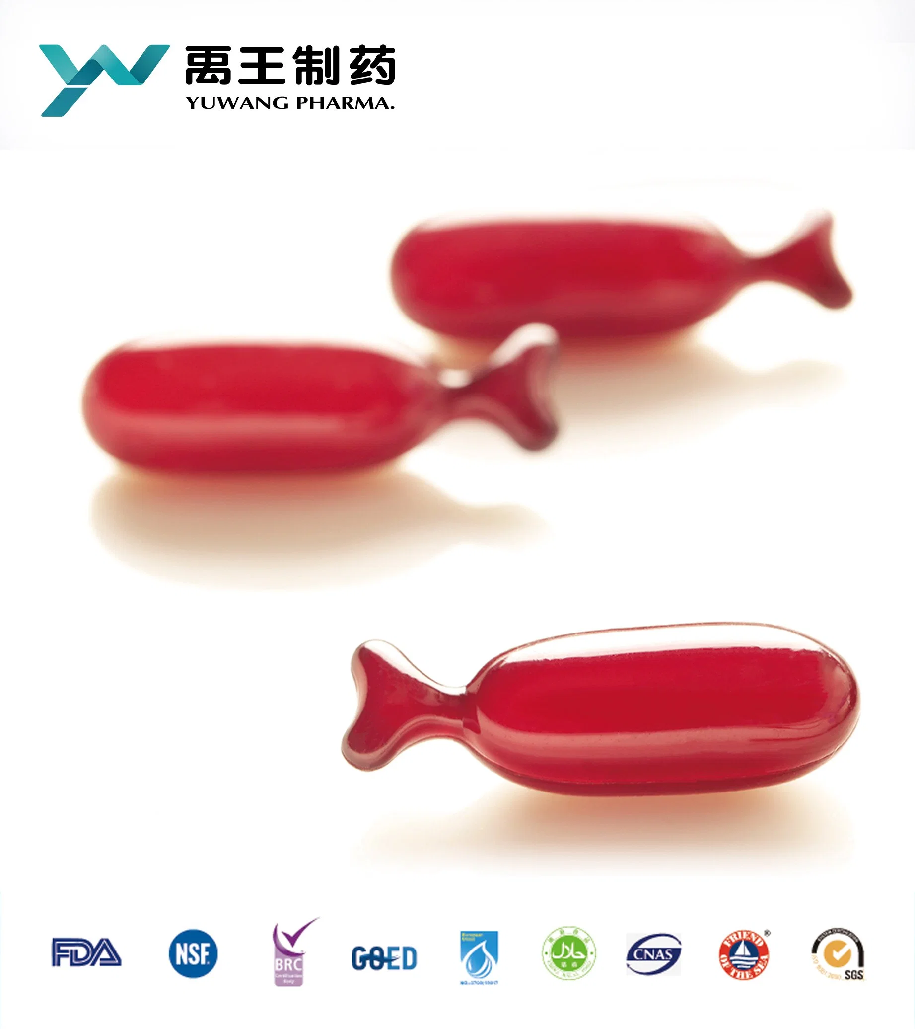 Brc/ /Goed/ISO Yuwang OEM High quality/High cost performance  Deep Sea Refined Fish Oil Softgel 1000mg in Bulk