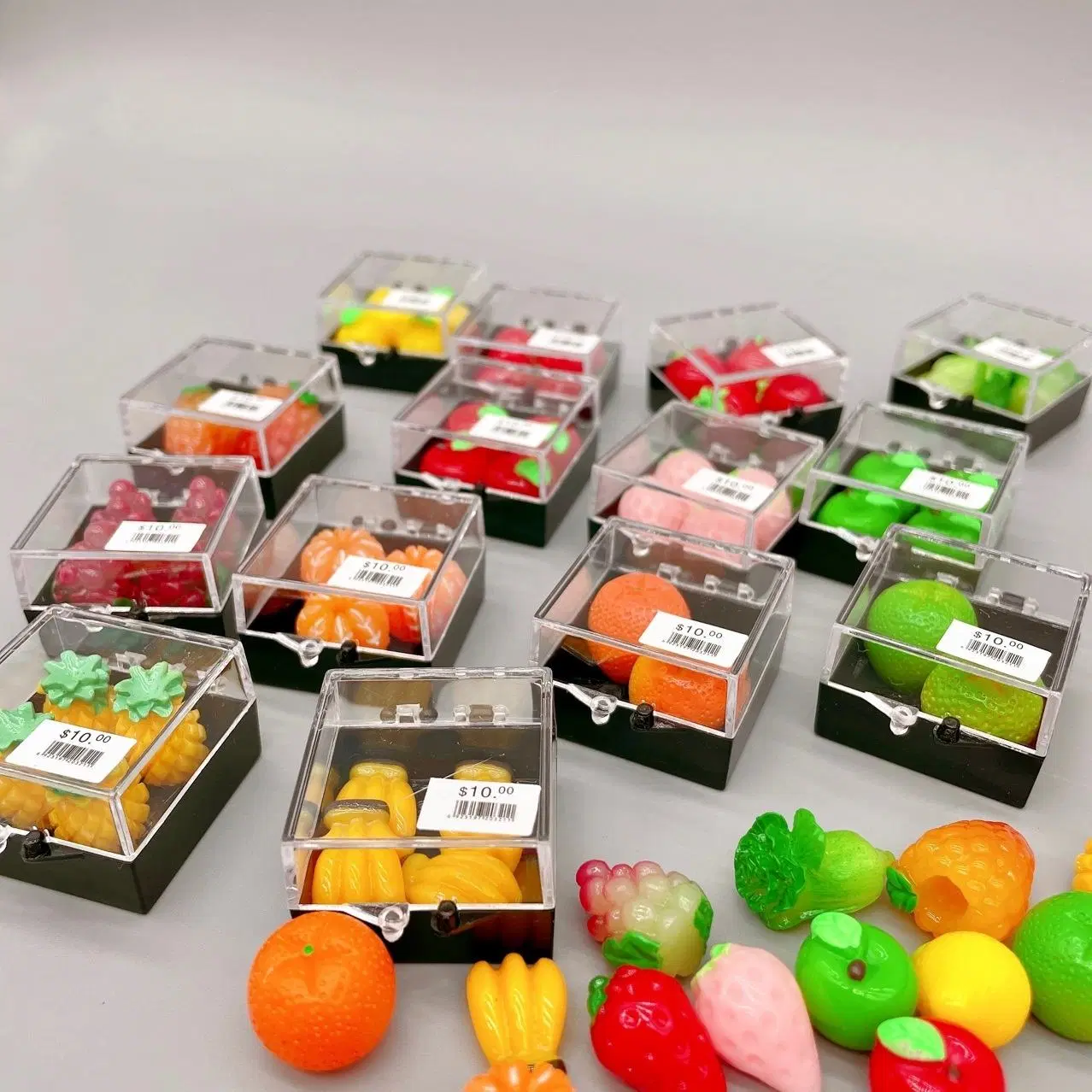 1: 12 Maison de poupées miniature en boîte légumes et fruits forme dessert pour accessoires maison de poupées