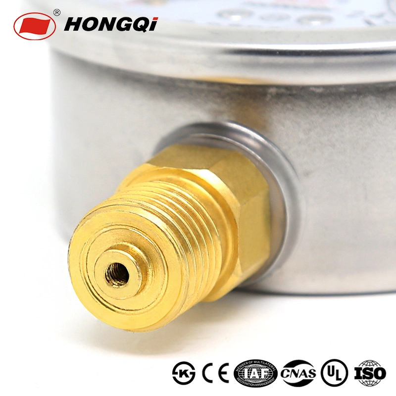 2.5" 63mm Bottom Entry Liquid Filled Gas Pressure Gauge