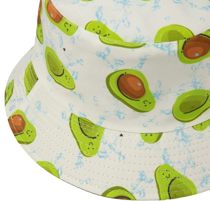 Été Loisirs en plein air Fisherman Hat Cartoon fruits Print visière pour enfant Seau